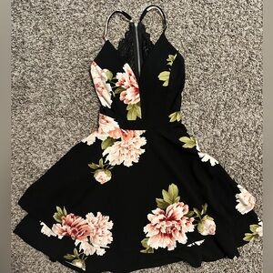Emerald Stone Floral Dress